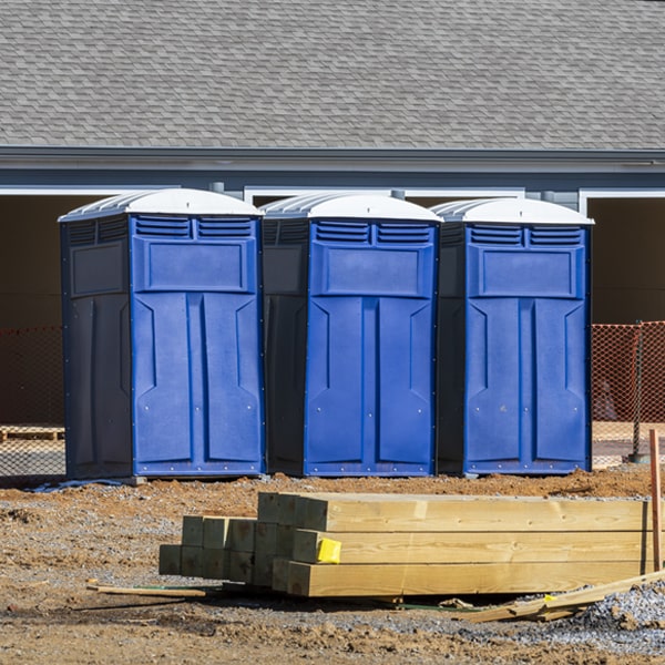 what is the expected delivery and pickup timeframe for the porta potties in Centre